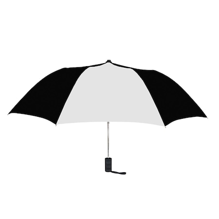Natico Originals 42 in Folding Umbrella Black  White 6042BKWH